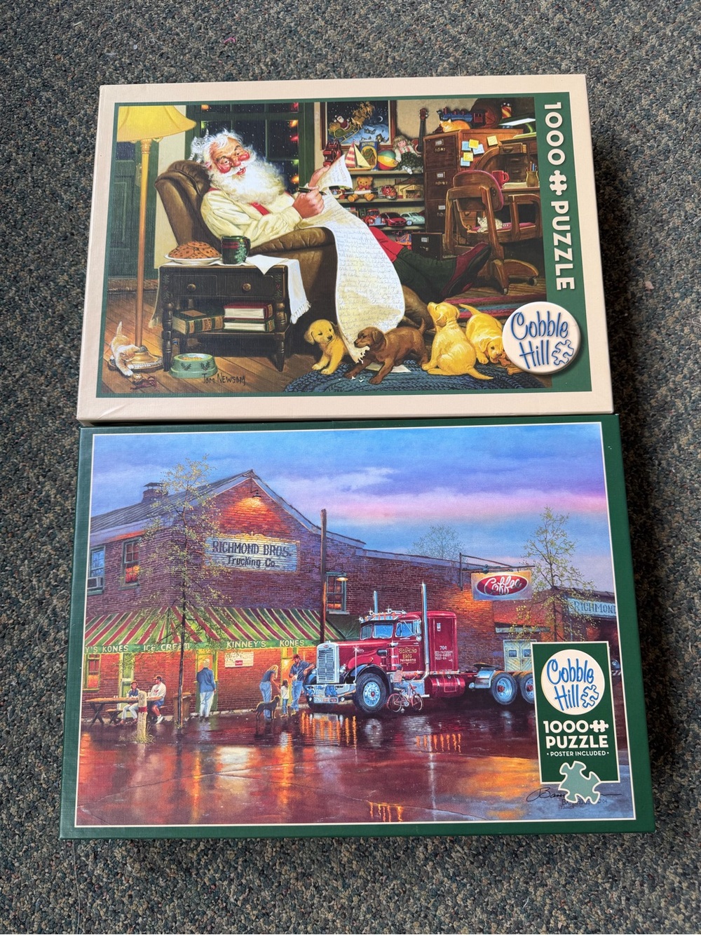 Cobble Hill 1000-Piece Santa & Truck Jigsaw Puzzles